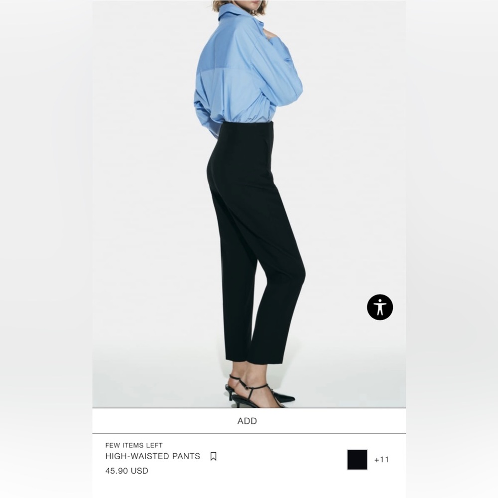 Zara High Waisted Pants